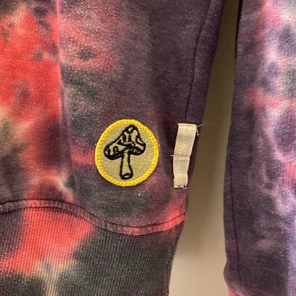 Unisex Pink and Purple Tie Dye Crewneck the brand Koto at Urban Outfitters - Picture 6 of 6
